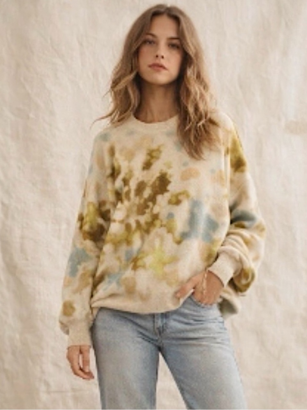 FREE PEOPLE | WE THE FREE Cosmos Tie Dye Oversized Lightweight Sweater ($168)